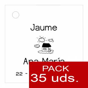 Etiquetas personalizadas - Etiqueta Modelo D03 (Paquete de 35 etiquetas 4x4) 